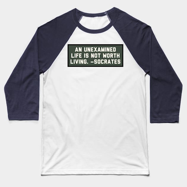 Quote Baseball T-Shirt by Motivational.quote.store